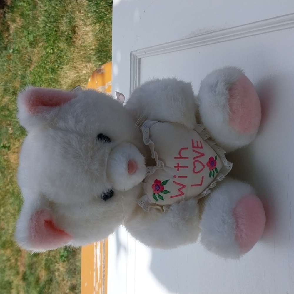 R.Dakin & CO Sweets Kitty White Stuffed Animal Cat Plushie Toy With All Tags